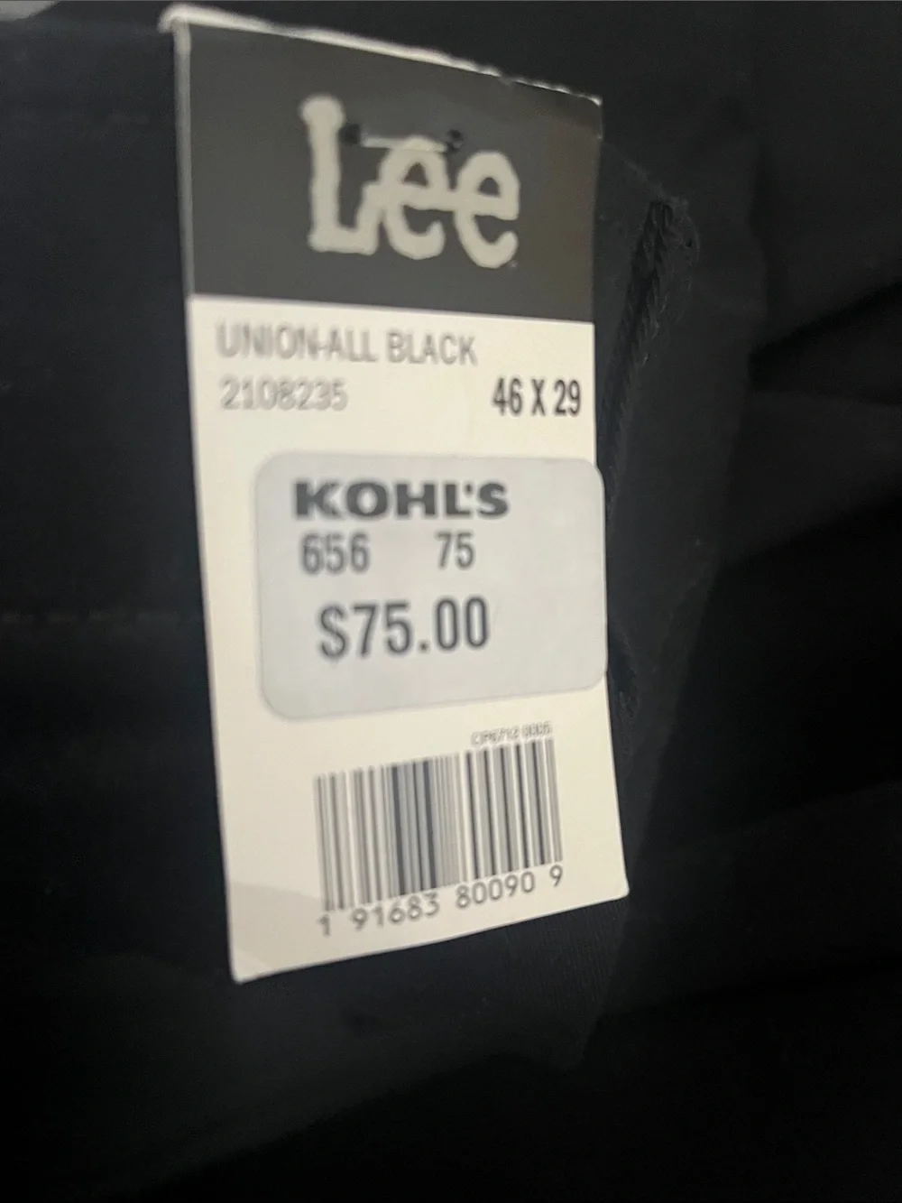 Lee Men's Slim Straight Jeans in Dark Blue Wash